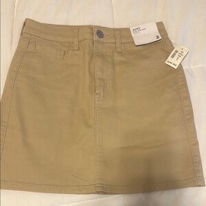 Aeropostale Tan A-line Mini Skirt Casual